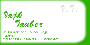 vajk tauber business card